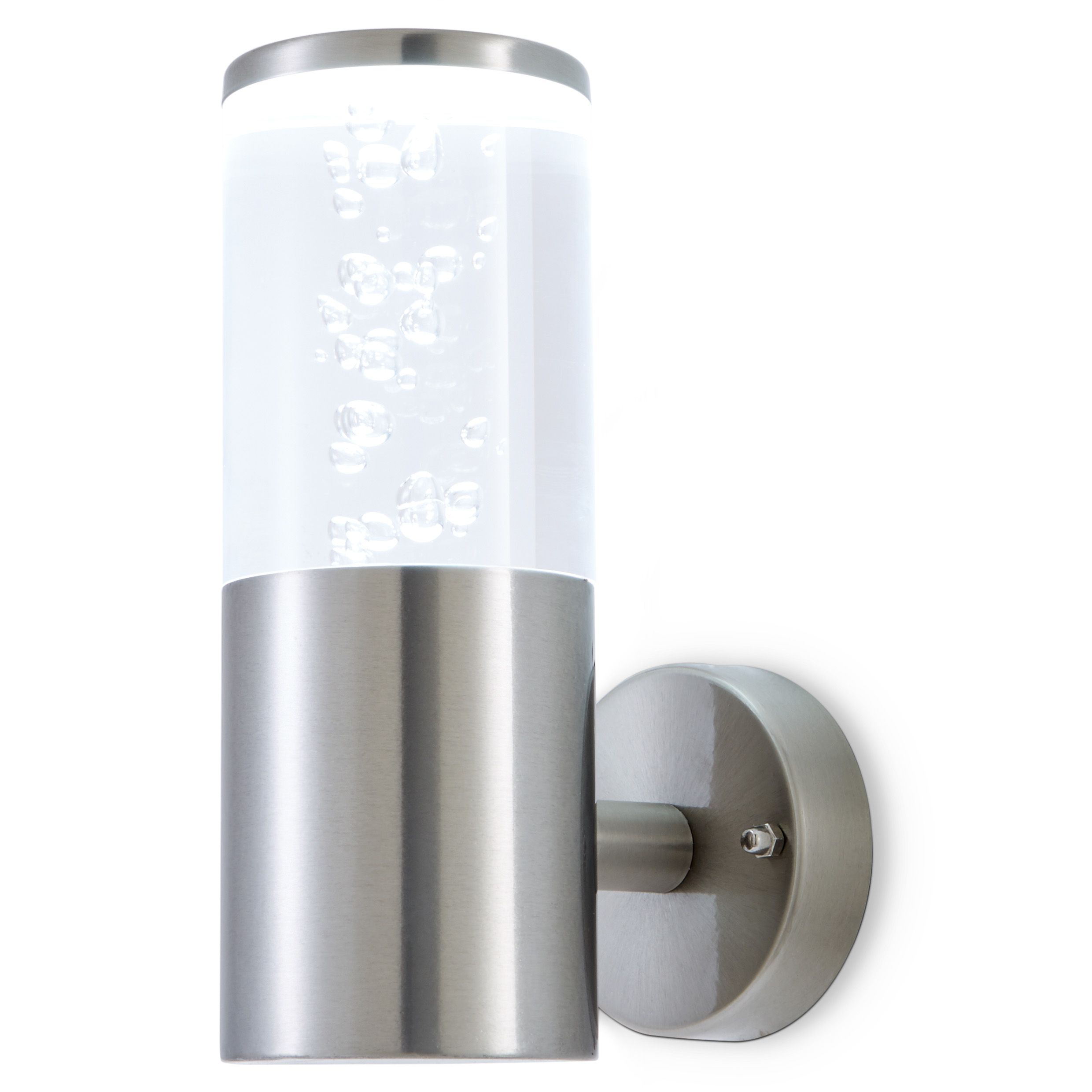 Blooma Hoona Silver effect Mains powered LED Outdoor Bubble Wall