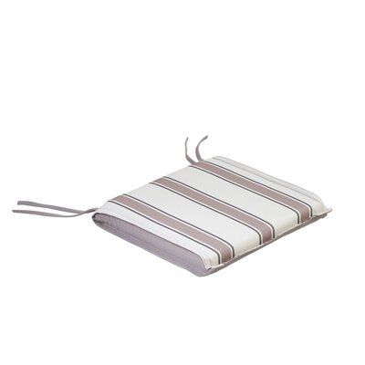 Blooma Isla Beige & cream Striped Seat pad, Pack of 6 (L)40cm x (W)40cm
