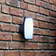 Blooma Ixion Dark grey Mains-powered LED Outdoor Wall light
