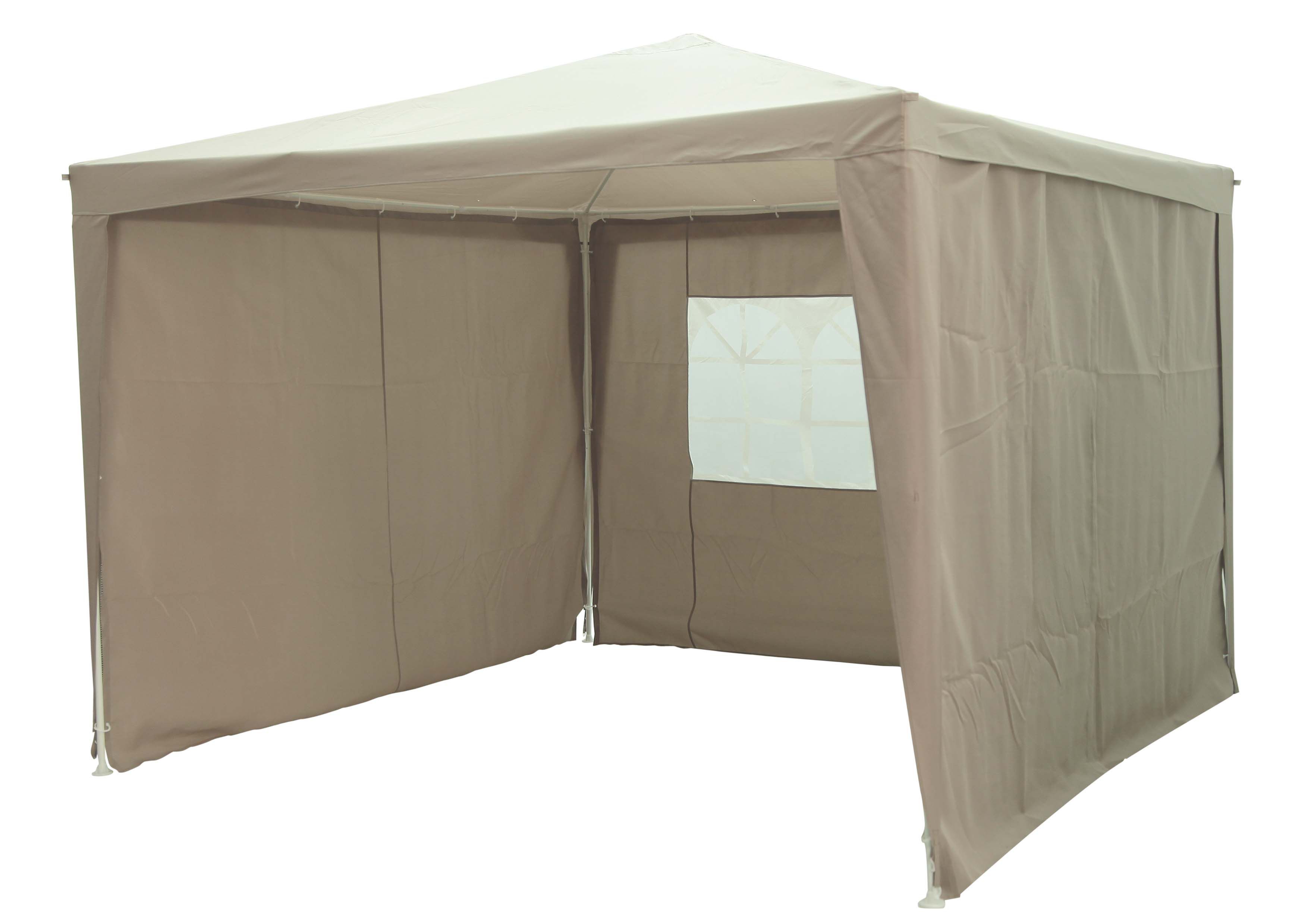 Blooma Jarvis Beige Square Gazebo Tent (h) 2.5m (w) 3m (d) 3m 