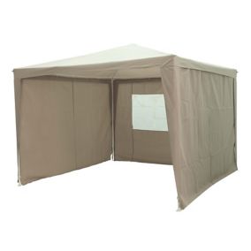 Blooma Jarvis Beige Square Gazebo tent (H) 2.5m (W) 3m (D) 3m