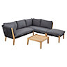 Blooma Juneau Wooden 6 seater Coffee set