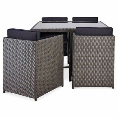 Rattan cube 2025 garden furniture b&q