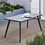 Blooma Katalla Anthracite Metal 4 seater Table