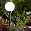 Blooma Kimberley Ball Black Solar-powered LED Outdoor Spike light