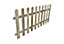 Blooma Liao wooden Autoclave Wooden Picket fence (W)1.8m (H)0.8m