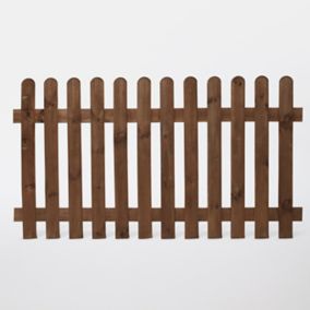 Blooma Luiro Autoclave & pressure treated Wooden Picket fence (W)1.8m (H)1m