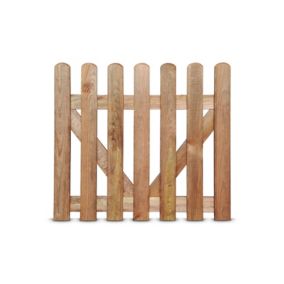 Blooma Luiro Wood Round top Gate, (H)1m (W)1m