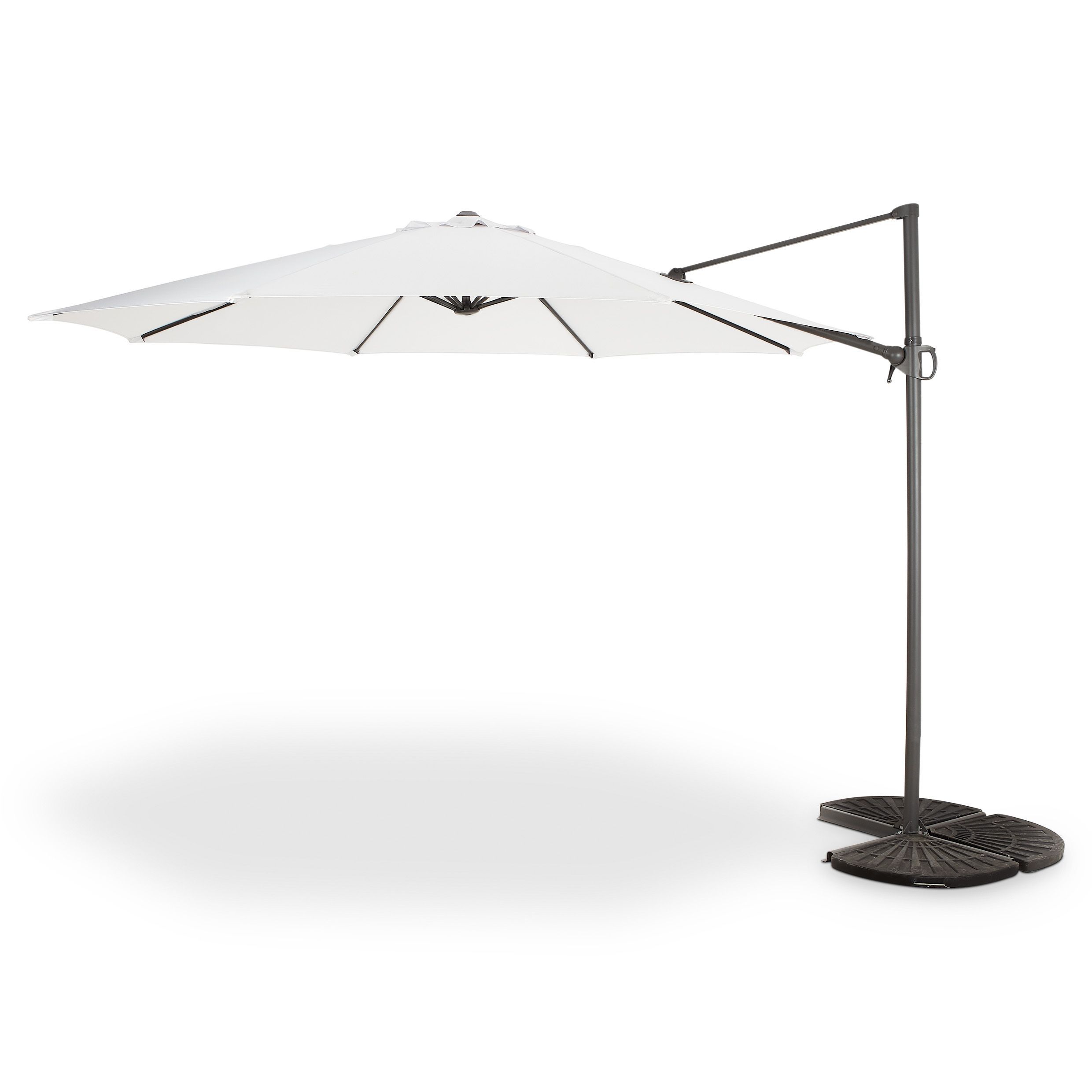 Blooma Mallorca (W) 3.46m (H) 2.55m Light grey Cantilever parasol DIY at B&Q