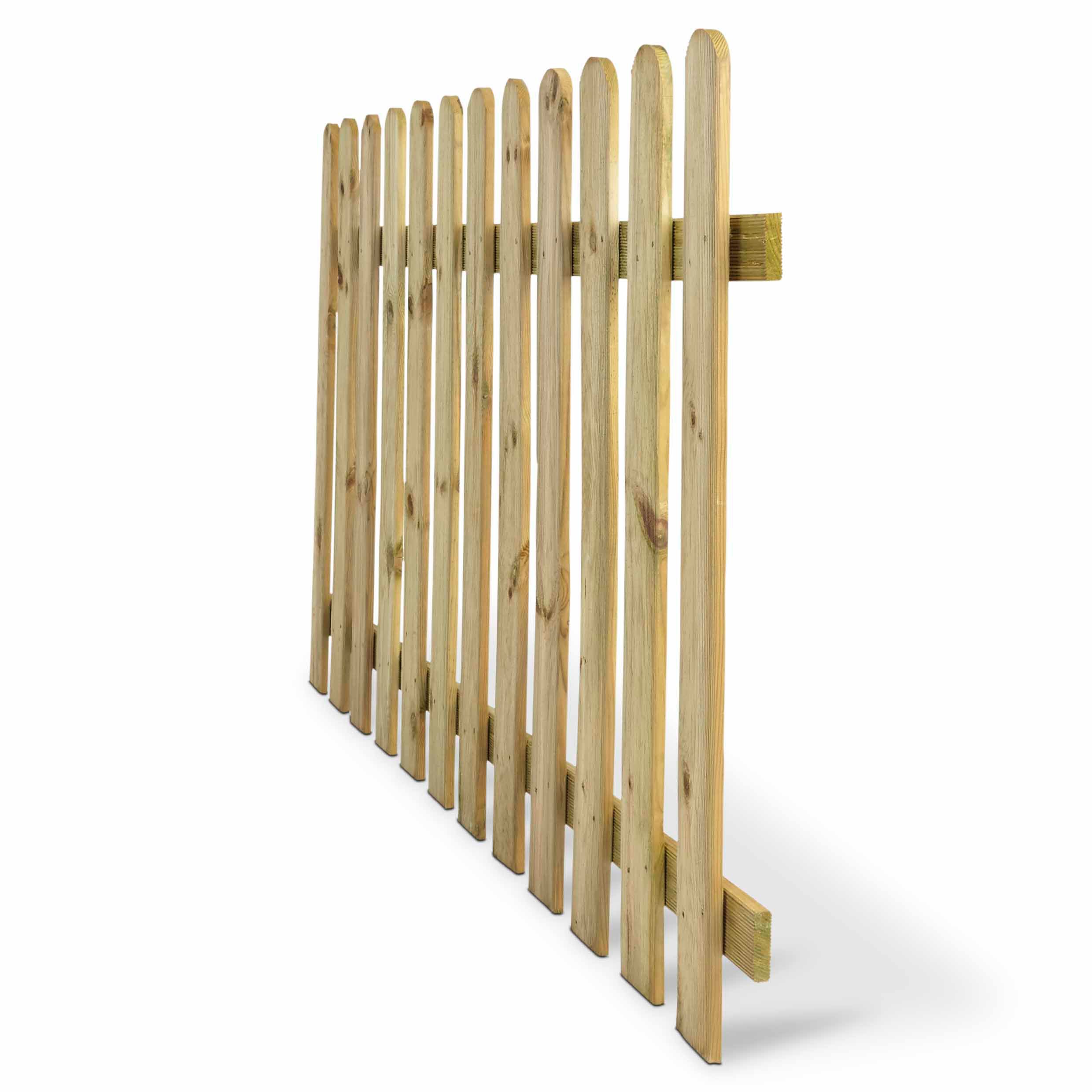 Blooma Mekong Pressure treated Wooden Picket fence W 1.8m H 1m
