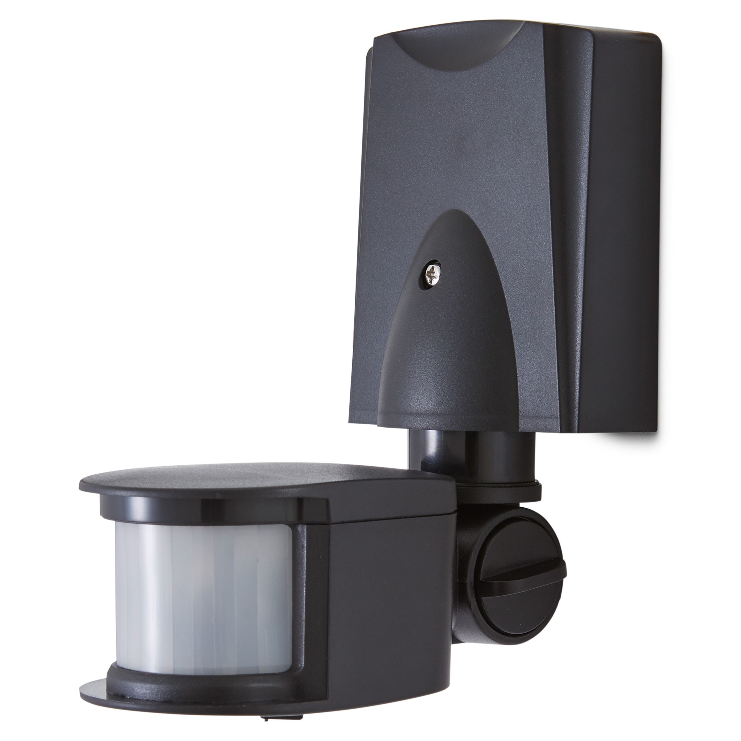 Blooma Merritt Black Mains-powered Wall Lighting PIR Motion Sensor ...