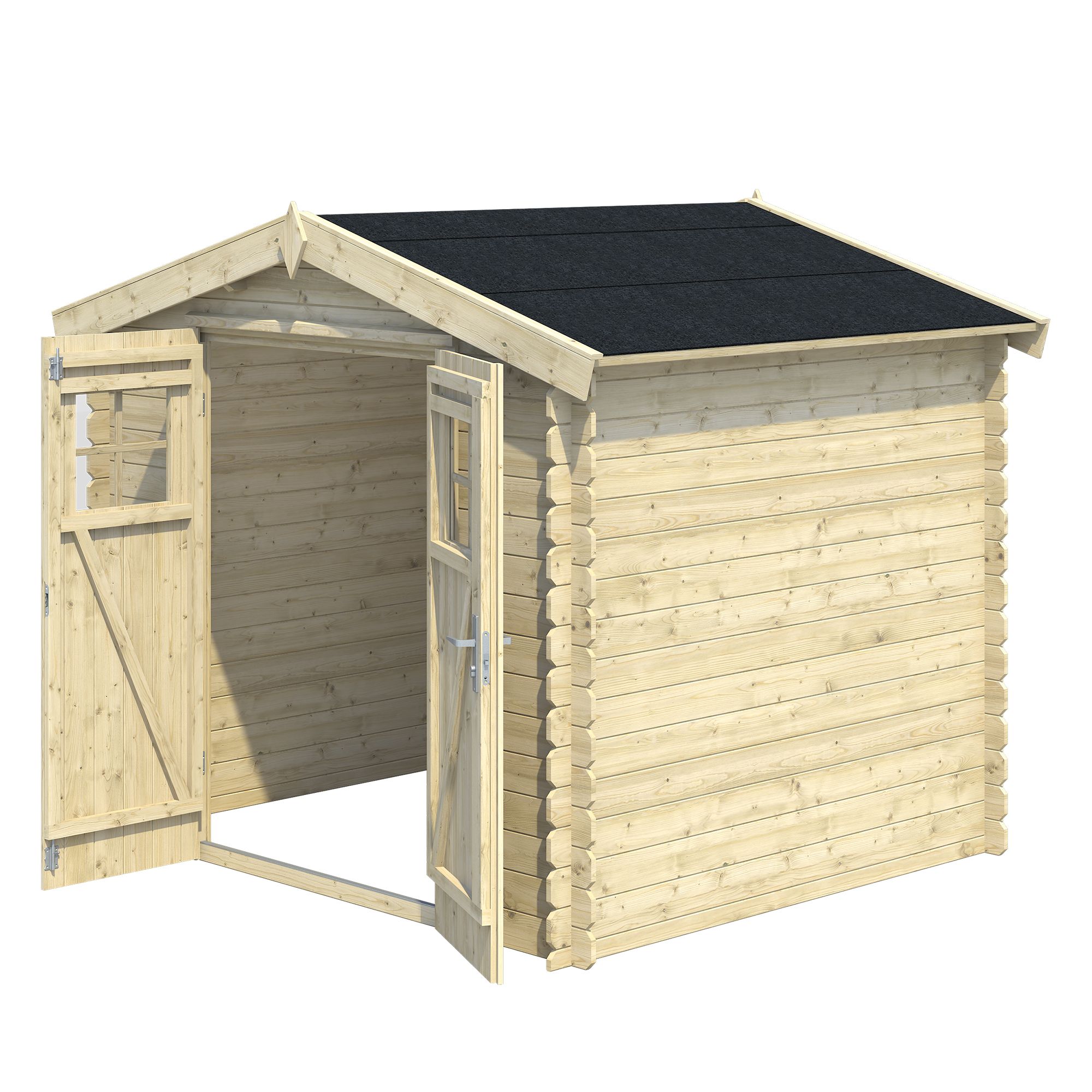 Blooma Mokau 6x7 ft Apex Wooden Shed