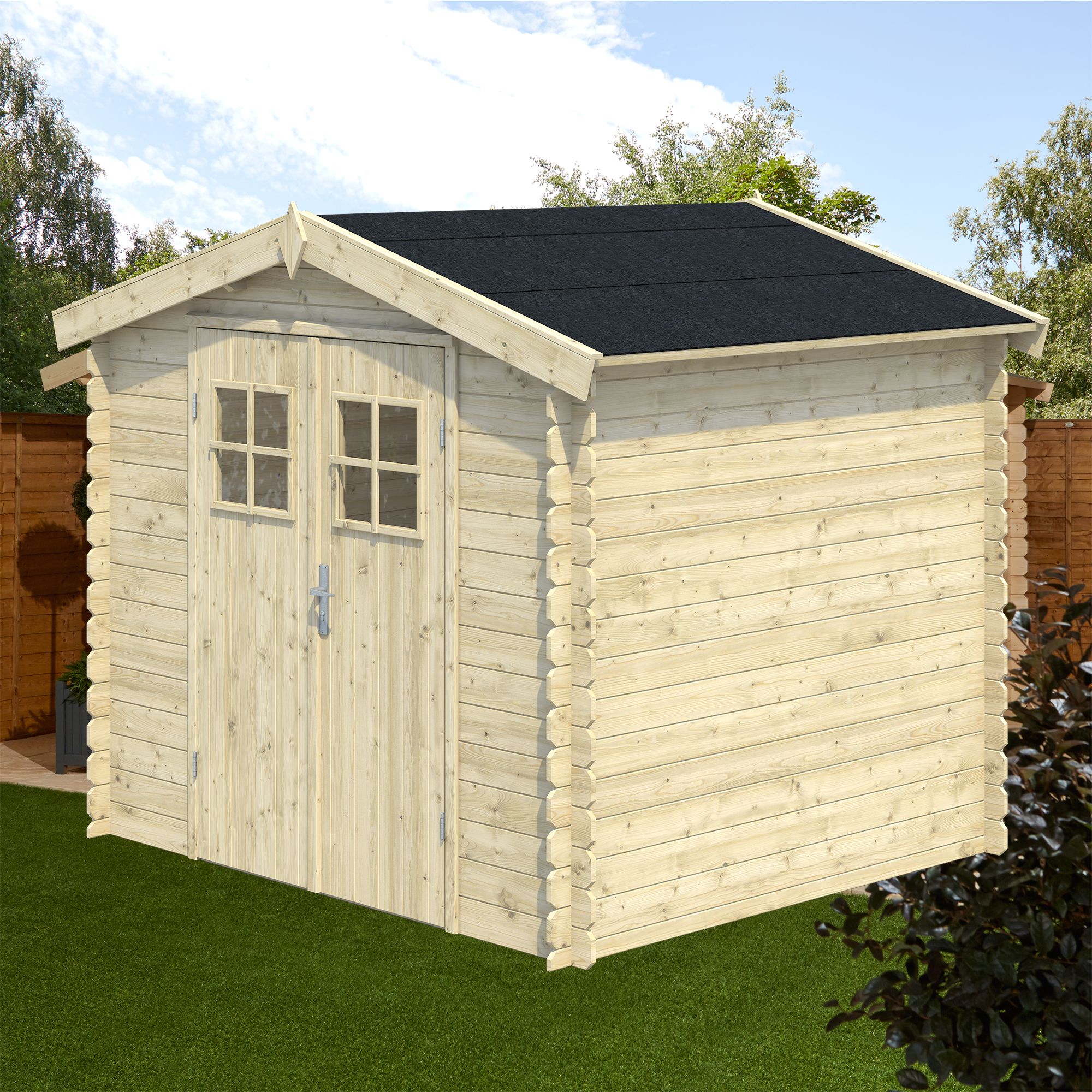 blooma mokau 7x6 apex tongue & groove wooden shed diy at b&q