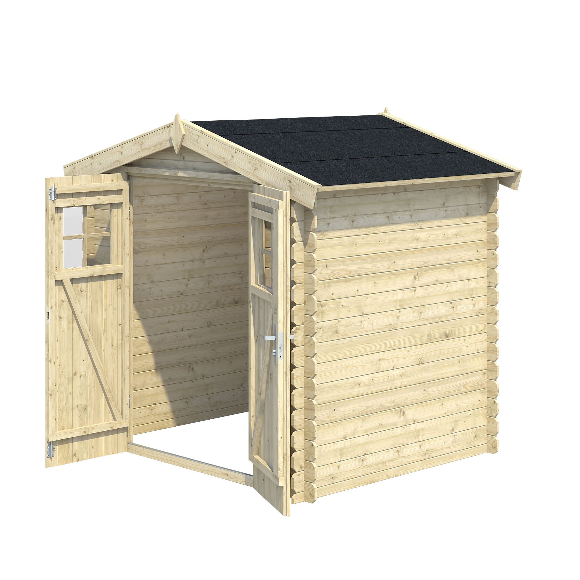 Blooma Mokau Apex Naturel Wooden Shed