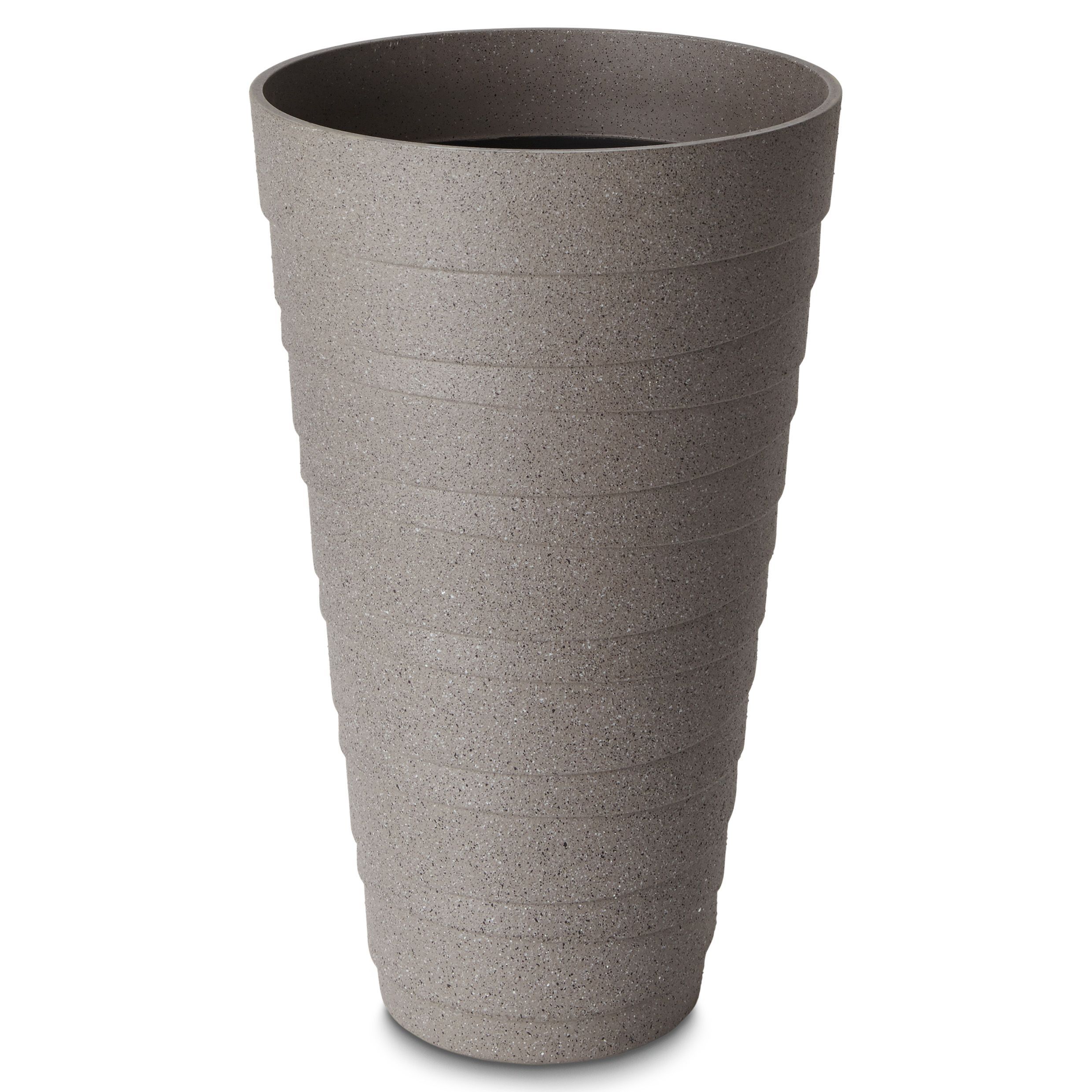 Blooma Momoka Taupe Plastic (Dia)30cm | Plant DIY effect Stone at Circular B&Q pot