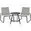 Blooma Morillo Metal 2 seater Table & chair set