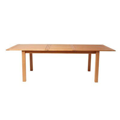 Blooma Natural Metal 6 seater Extendable Rectangular Table