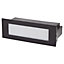 Blooma Neihart Black Mains-powered LED Outdoor Brick Wall light 200lm