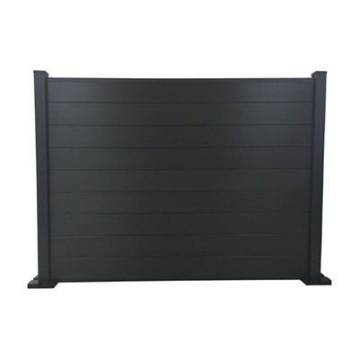 Blooma Neva Aluminium Slotted Fence Post H 1 39m W 70mm Set Diy At B Q