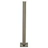 Blooma Neva Aluminium Taupe Slotted Square Fence post (H)0.95m (W)70mm