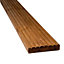 Blooma Nevou Premium Brown Spruce Deck board (L)2.4m (W)144mm (T)27mm
