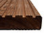 Blooma Nevou Premium Brown Spruce Deck board (L)2.4m (W)144mm (T)27mm