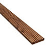 Blooma Nevou Premium Brown Spruce Deck board (L)4.8m (W)144mm (T)27mm