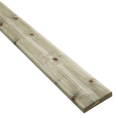 Blooma Nevou Premium Green Spruce Deck board (L)3.6m (W)144mm (T)27mm