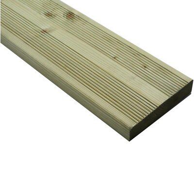 Blooma Nevou Premium Green Spruce Deck board (L)3.6m (W)144mm (T)27mm