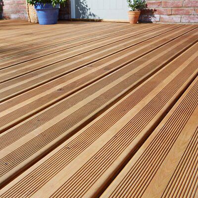 Blooma Nevou Premium Green Spruce Deck board (L)3.6m (W)144mm (T)27mm
