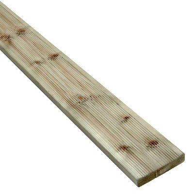 Blooma Nevou Premium Green Spruce Deck board (L)4.8m (W)144mm (T)27mm