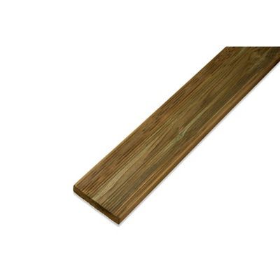 Blooma Nevou premium Green Wood Deck board (L)2.4m (W)144mm (T)27mm