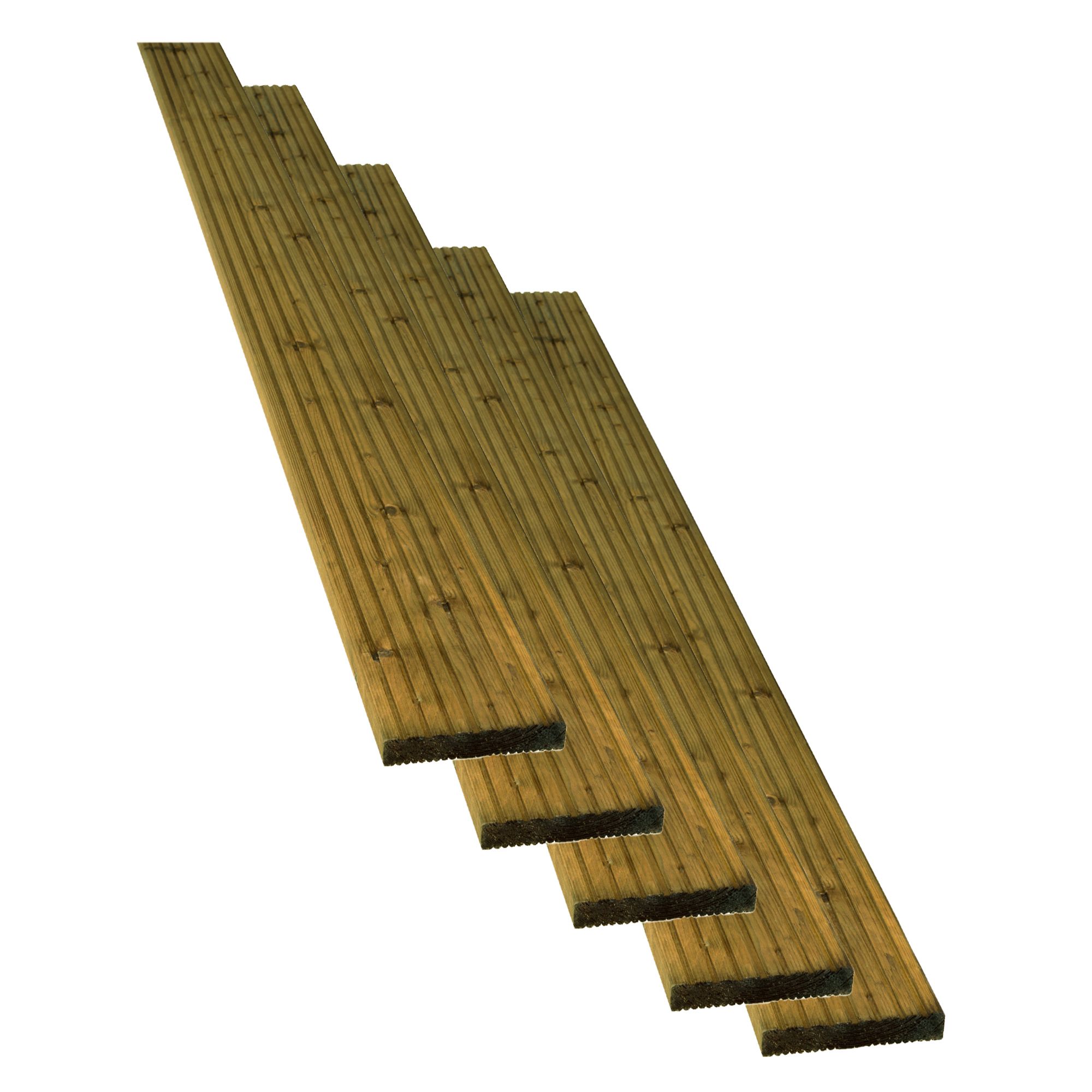 Blooma Nevou premium Softwood Deck board (L)2.4m (W)144mm (T)27mm, Pack of 5