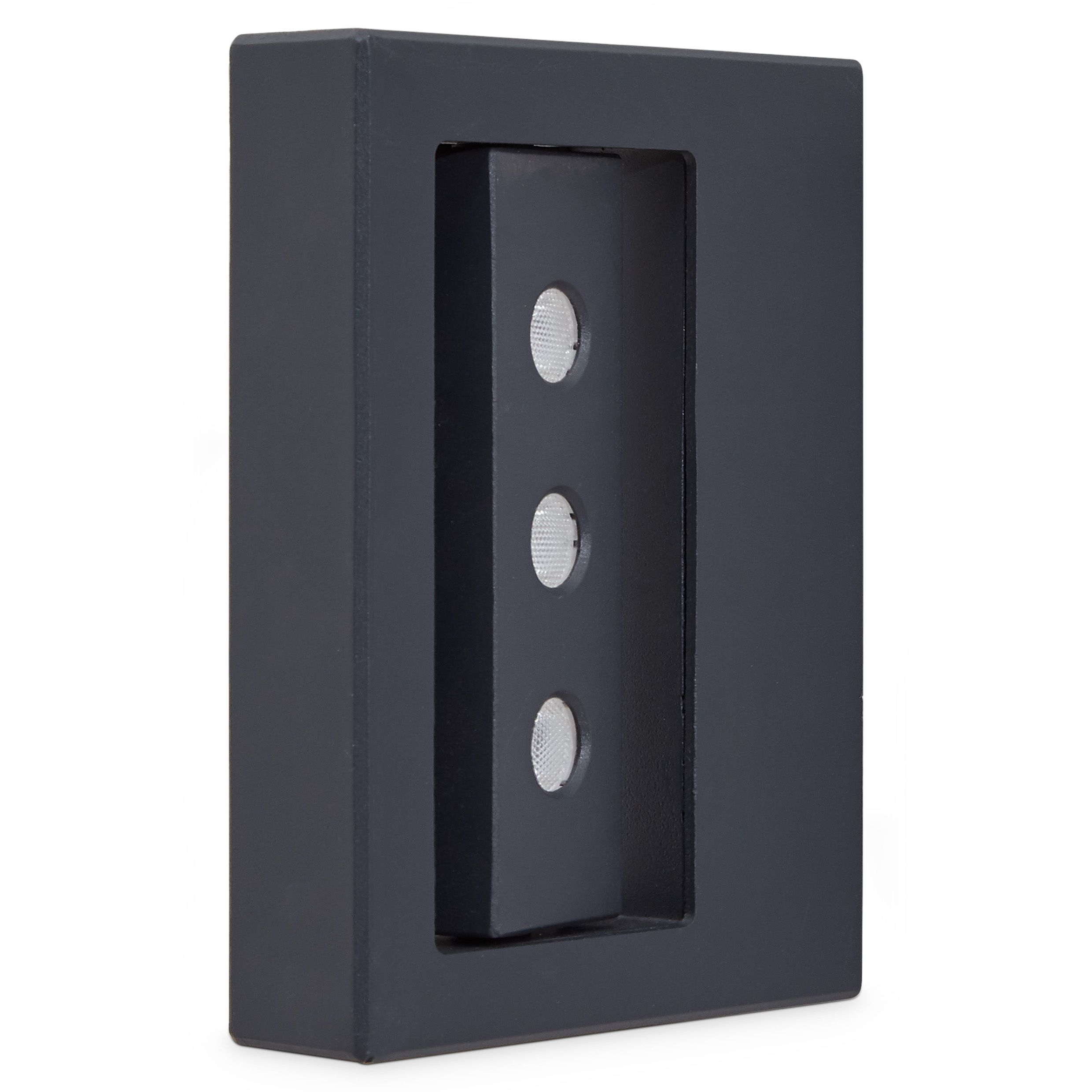 Blooma Noatak Matt Charcoal Grey Mains-powered LED Outdoor Wall Light ...