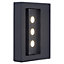 Blooma Noatak Matt Charcoal grey Mains-powered LED Outdoor Wall light 500lm