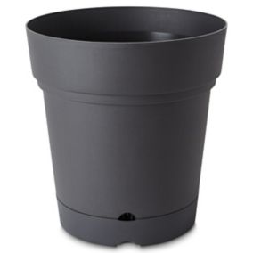 Blooma Nurgul Dark grey Plastic Circular Plant pot (Dia) 58cm, (H)58cm, 92L
