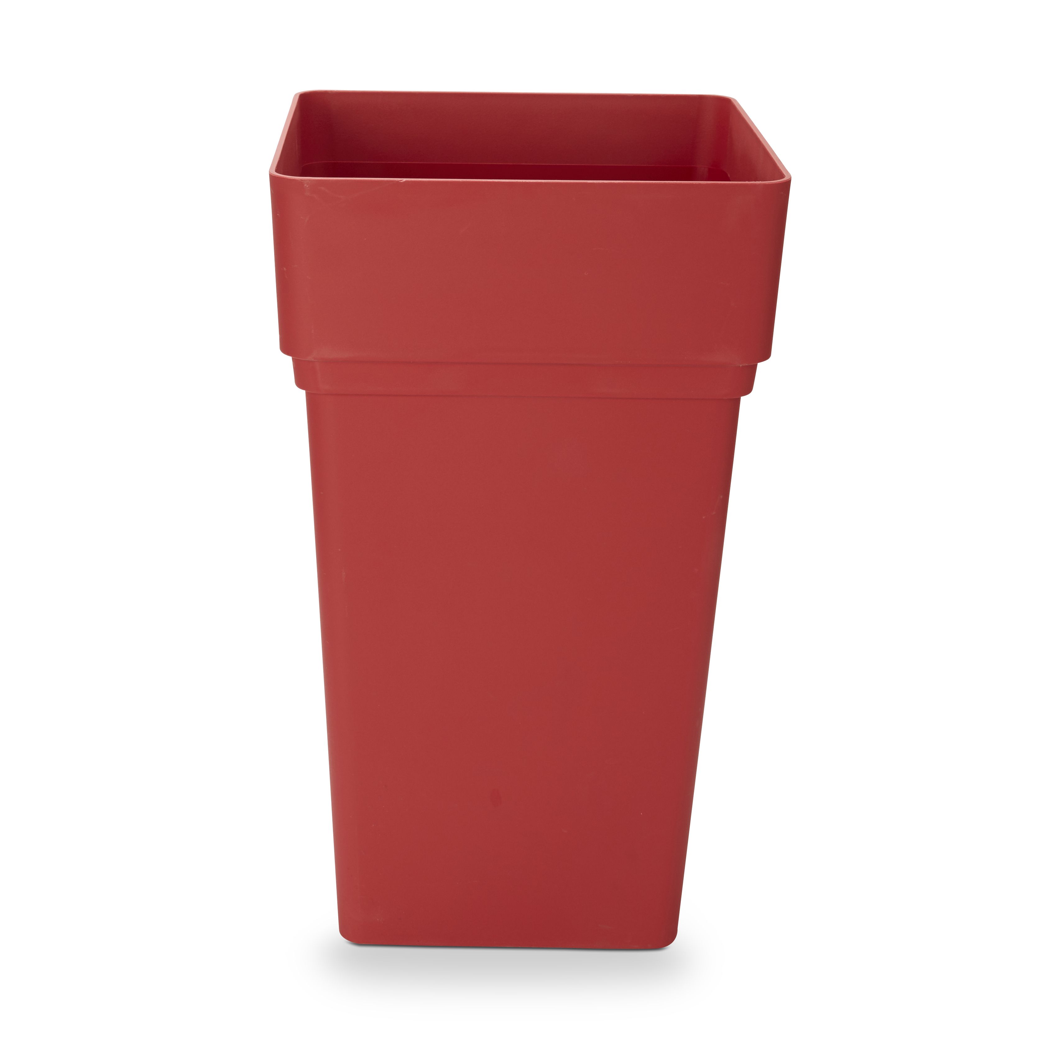 Blooma Nurgul Red Plastic Square Plant pot (Dia) 38cm, (H)65cm, 70L