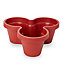 Blooma Nurgul Red Plastic Trio Tripartite Plant pot (Dia)46cm