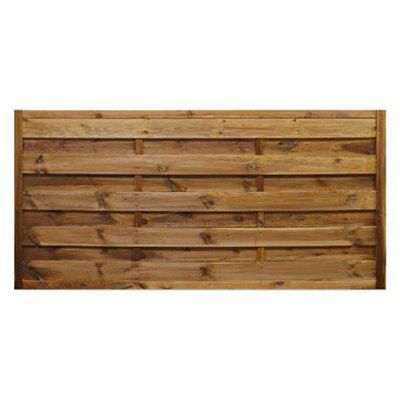 Blooma Oussouri Autoclave 3ft Brown Wooden Fence panel (W)1.8m (H)0.9m