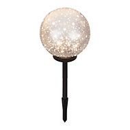 Blooma Penia Glitter effect LED Outdoor Ball light (D)200mm