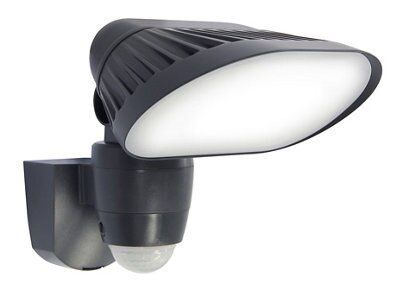Blooma Pietas NA-22WAFL-140-D-GR Graphite Mains-powered White LED Motion Floodlight 1800lm