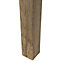 Blooma Pine Unslotted Fence post (H)2.4m (W)90mm