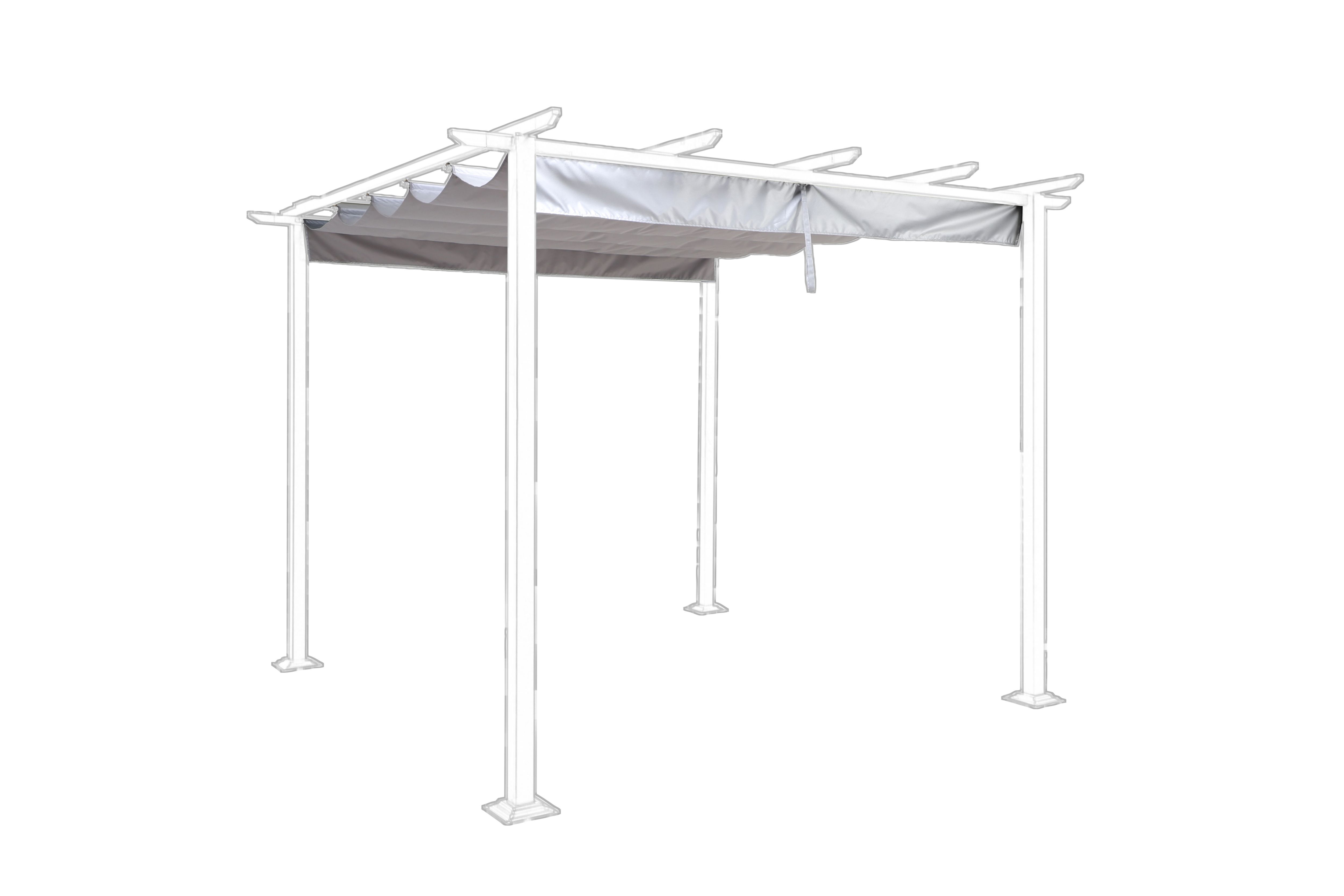 Blooma Pita Metal Grey Replacement Gazebo roof (W) 250cm x (D) 289cm