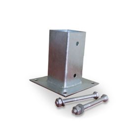 Blooma Plate Steel Post support (L)70mm (W)70mm