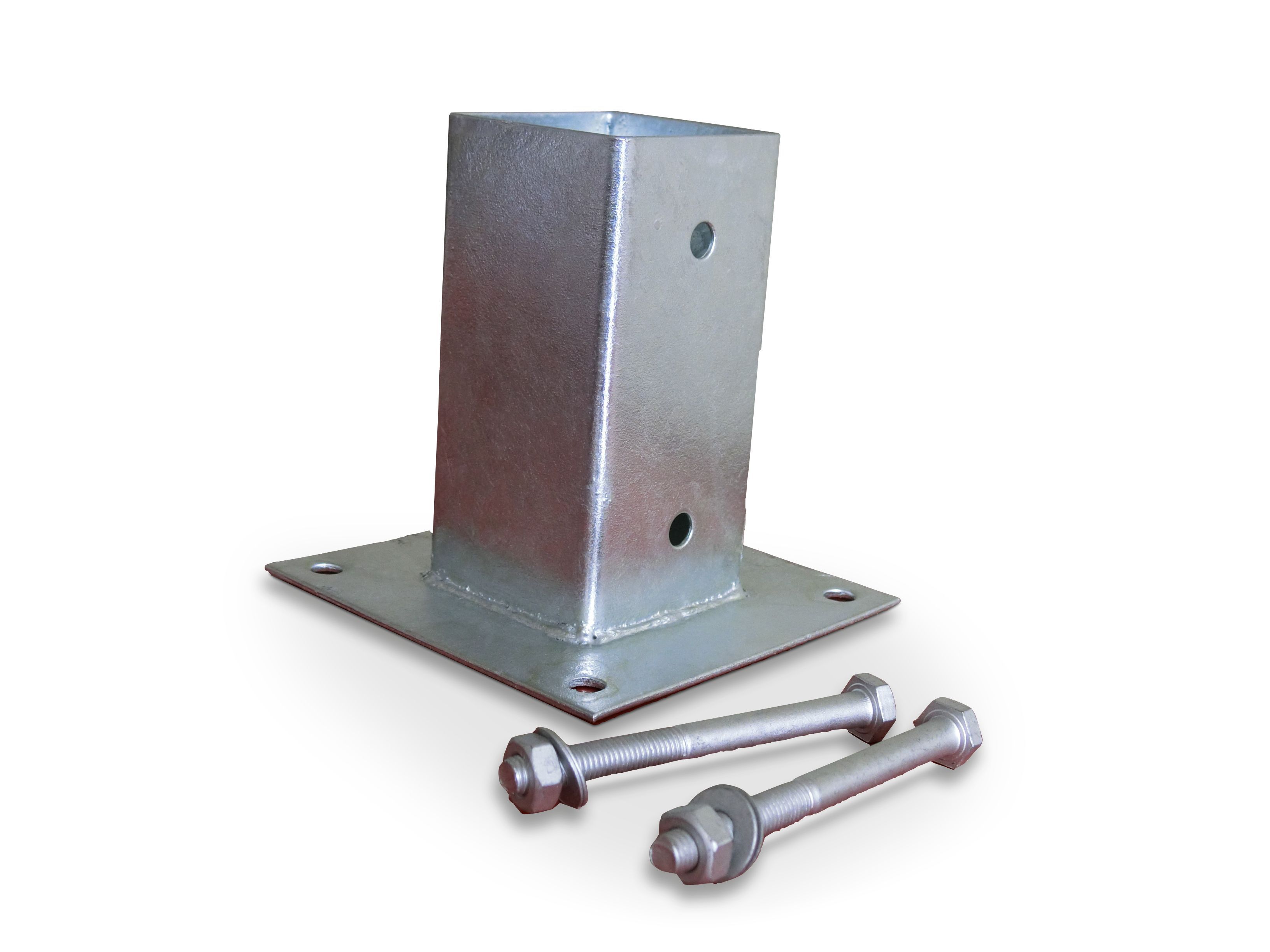 Blooma Plate Steel Post support (L)90mm (W)90mm