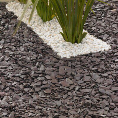 Blooma Plum 10-30mm Slate Decorative chippings, Large Bag, 0.3m²