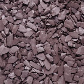 Blooma Plum 10-30mm Slate Decorative chippings, Large Bag