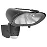 Blooma Quanta Graphite Mains-powered Outdoor Halogen PIR Wall light