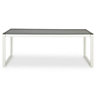 Blooma Riccia Grey & white Metal 4 seater Table