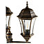 Blooma Richelieu Gold effect Mains-powered 3 lamp Halogen 6 faces Post lantern (H)2600mm